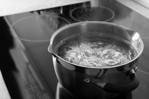 how long does water take to boil - B. Boiling time in an open pan